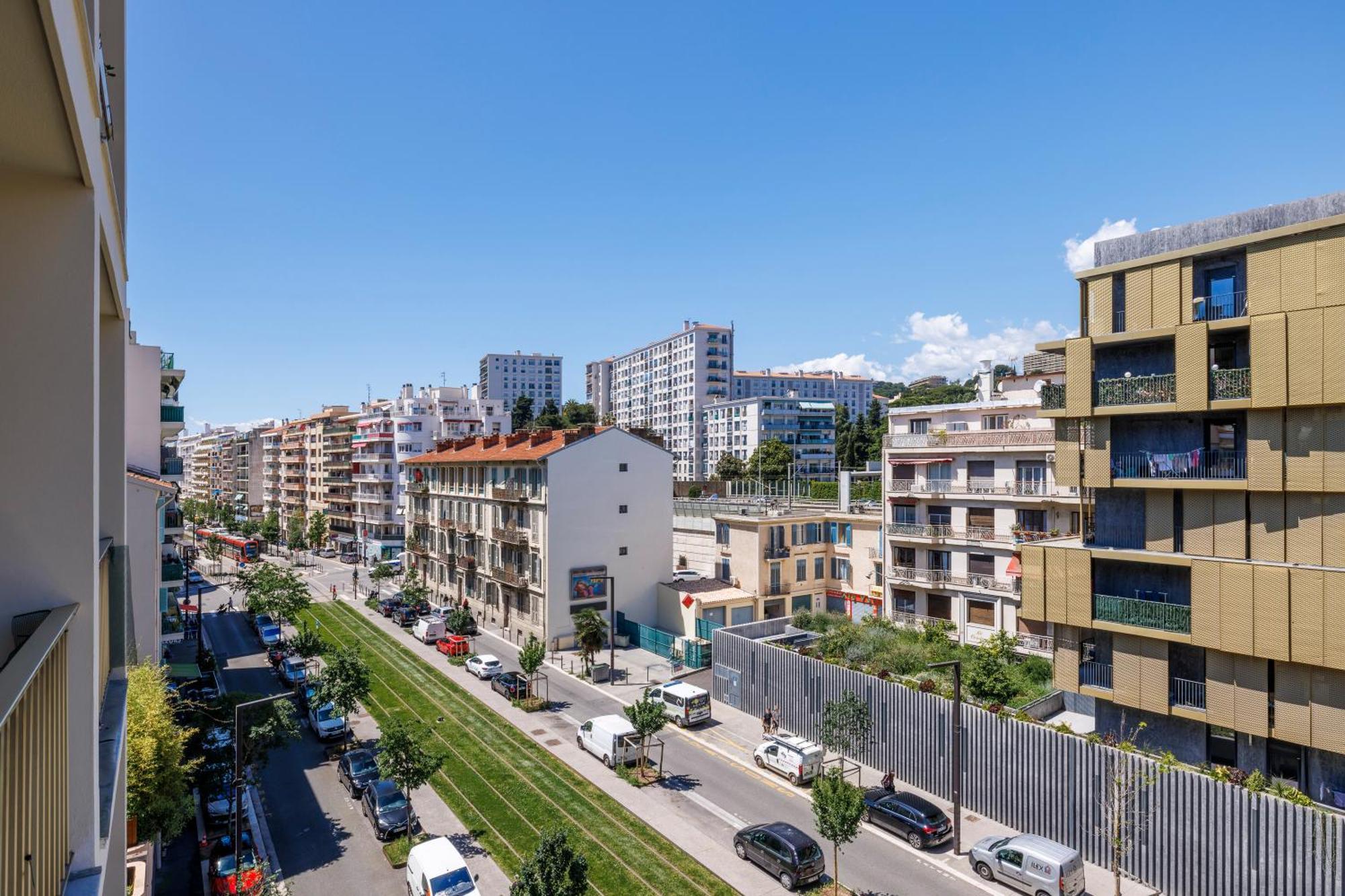 Elegant Studio Avec Terrasse Proche Mer Tramway Nice Exterior foto