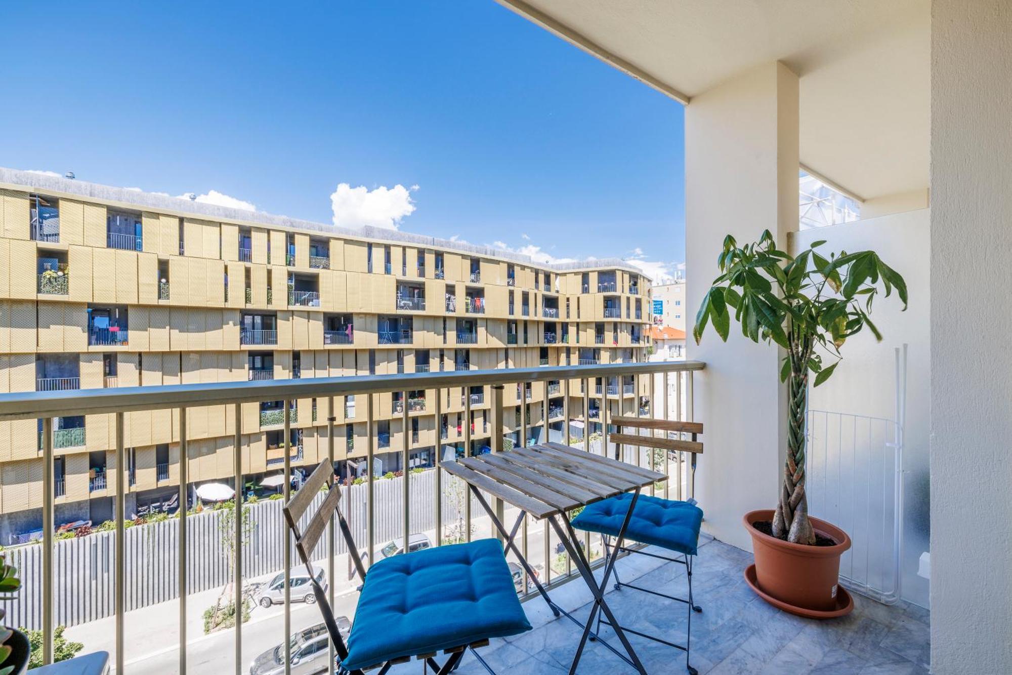 Elegant Studio Avec Terrasse Proche Mer Tramway Nice Exterior foto