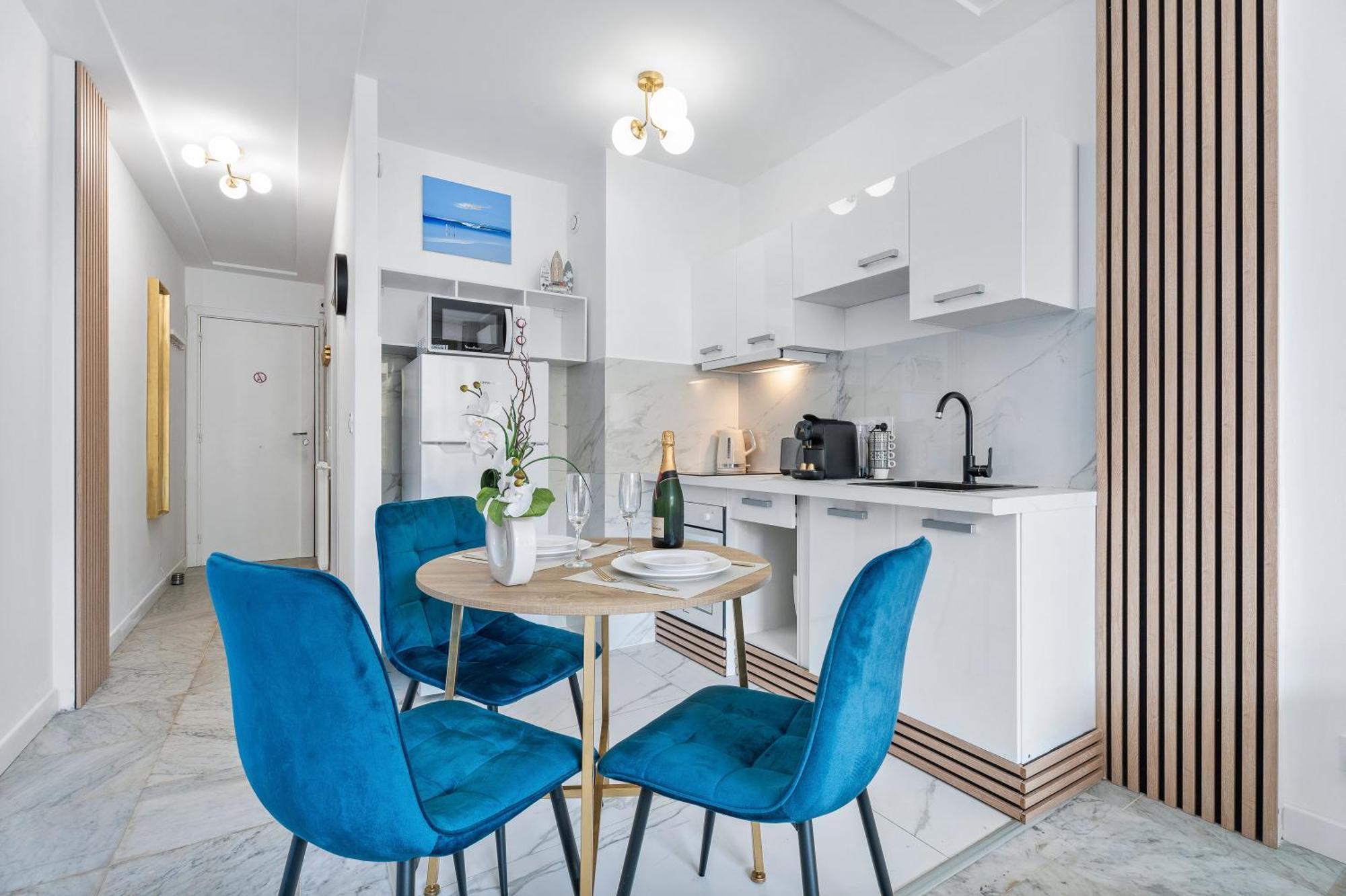 Elegant Studio Avec Terrasse Proche Mer Tramway Nice Exterior foto